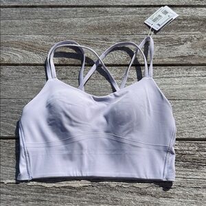 Lululemon Like a Cloud Longline‎ Bra B/C Cup Lavender Frost size 4 NWT